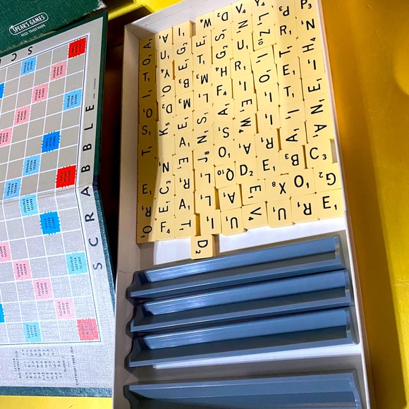 SCRABBLE BOARD GAME VINTAGE 1955 SPEAR’S GAME MADE IN ENGLAND  COMPLETE - Picture 5 of 16